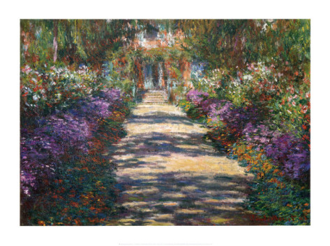 Garden At Giverny Detailed-Claude Monet Painting - Click Image to Close